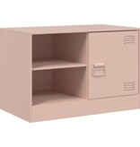 VidaXL Tv-meubel 67x39x44 cm staal roze