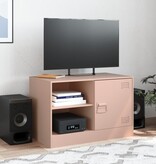 VidaXL Tv-meubel 67x39x44 cm staal roze