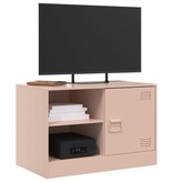 VidaXL Tv-meubel 67x39x44 cm staal roze