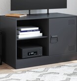 VidaXL Tv-meubel 67x39x44 cm staal zwart