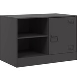 VidaXL Tv-meubel 67x39x44 cm staal zwart