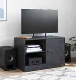 VidaXL Tv-meubel 67x39x44 cm staal zwart