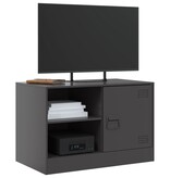 VidaXL Tv-meubel 67x39x44 cm staal zwart