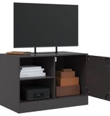 VidaXL Tv-meubel 67x39x44 cm staal zwart