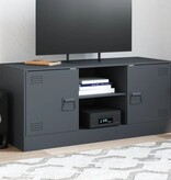 VidaXL Tv-meubel 99x39x44 cm staal antracietkleurig