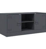 VidaXL Tv-meubel 99x39x44 cm staal antracietkleurig