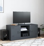 VidaXL Tv-meubel 99x39x44 cm staal antracietkleurig