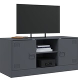 VidaXL Tv-meubel 99x39x44 cm staal antracietkleurig