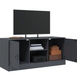 VidaXL Tv-meubel 99x39x44 cm staal antracietkleurig