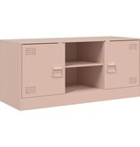 VidaXL Tv-meubel 99x39x44 cm staal roze