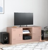 VidaXL Tv-meubel 99x39x44 cm staal roze