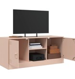 VidaXL Tv-meubel 99x39x44 cm staal roze