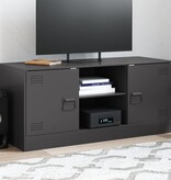 VidaXL Tv-meubel 99x39x44 cm staal zwart