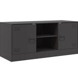 VidaXL Tv-meubel 99x39x44 cm staal zwart
