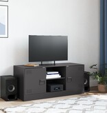 VidaXL Tv-meubel 99x39x44 cm staal zwart