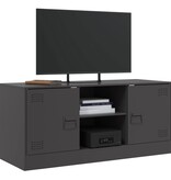 VidaXL Tv-meubel 99x39x44 cm staal zwart