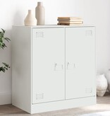 VidaXL Dressoir 67x39x73 cm staal wit