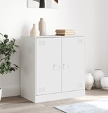 VidaXL Dressoir 67x39x73 cm staal wit