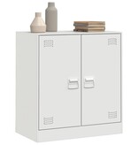 VidaXL Dressoir 67x39x73 cm staal wit