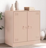 VidaXL Dressoir 67x39x73 cm staal roze