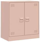 VidaXL Dressoir 67x39x73 cm staal roze