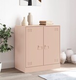 VidaXL Dressoir 67x39x73 cm staal roze