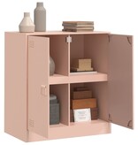 VidaXL Dressoir 67x39x73 cm staal roze