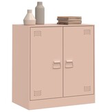 VidaXL Dressoir 67x39x73 cm staal roze