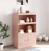 VidaXL Dressoir 67x39x107 cm staal roze