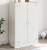 VidaXL Dressoir 67x39x107 cm staal wit