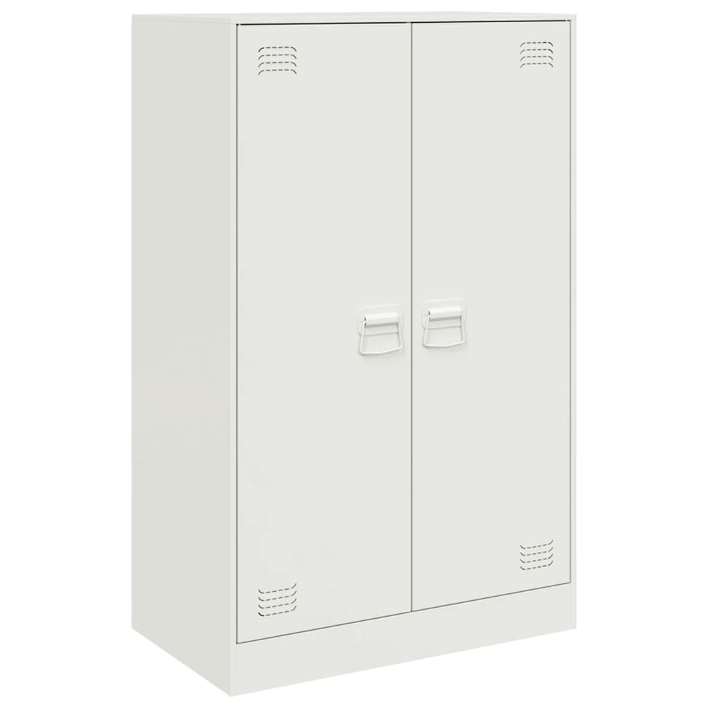 VidaXL Dressoir 67x39x107 cm staal wit