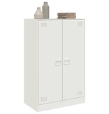 VidaXL Dressoir 67x39x107 cm staal wit