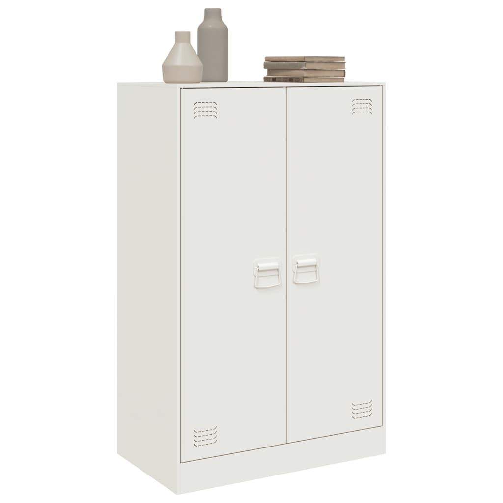 VidaXL Dressoir 67x39x107 cm staal wit