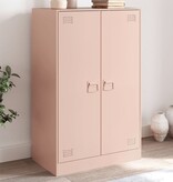 VidaXL Dressoir 67x39x107 cm staal roze