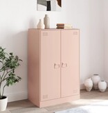 VidaXL Dressoir 67x39x107 cm staal roze