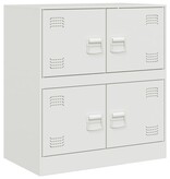 VidaXL Dressoir 67x39x73 cm staal wit