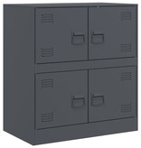 VidaXL Dressoir 67x39x73 cm staal antracietkleurig