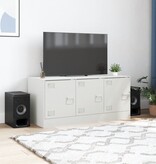 VidaXL Tv-meubel 99x39x44 cm staal wit