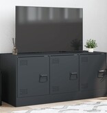 VidaXL Tv-meubel 99x39x44 cm staal antracietkleurig