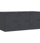 VidaXL Tv-meubel 99x39x44 cm staal antracietkleurig