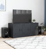 VidaXL Tv-meubel 99x39x44 cm staal antracietkleurig