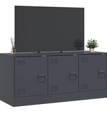 VidaXL Tv-meubel 99x39x44 cm staal antracietkleurig