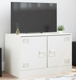 VidaXL Tv-meubel 67x39x44 cm staal wit