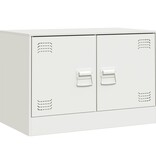 VidaXL Tv-meubel 67x39x44 cm staal wit