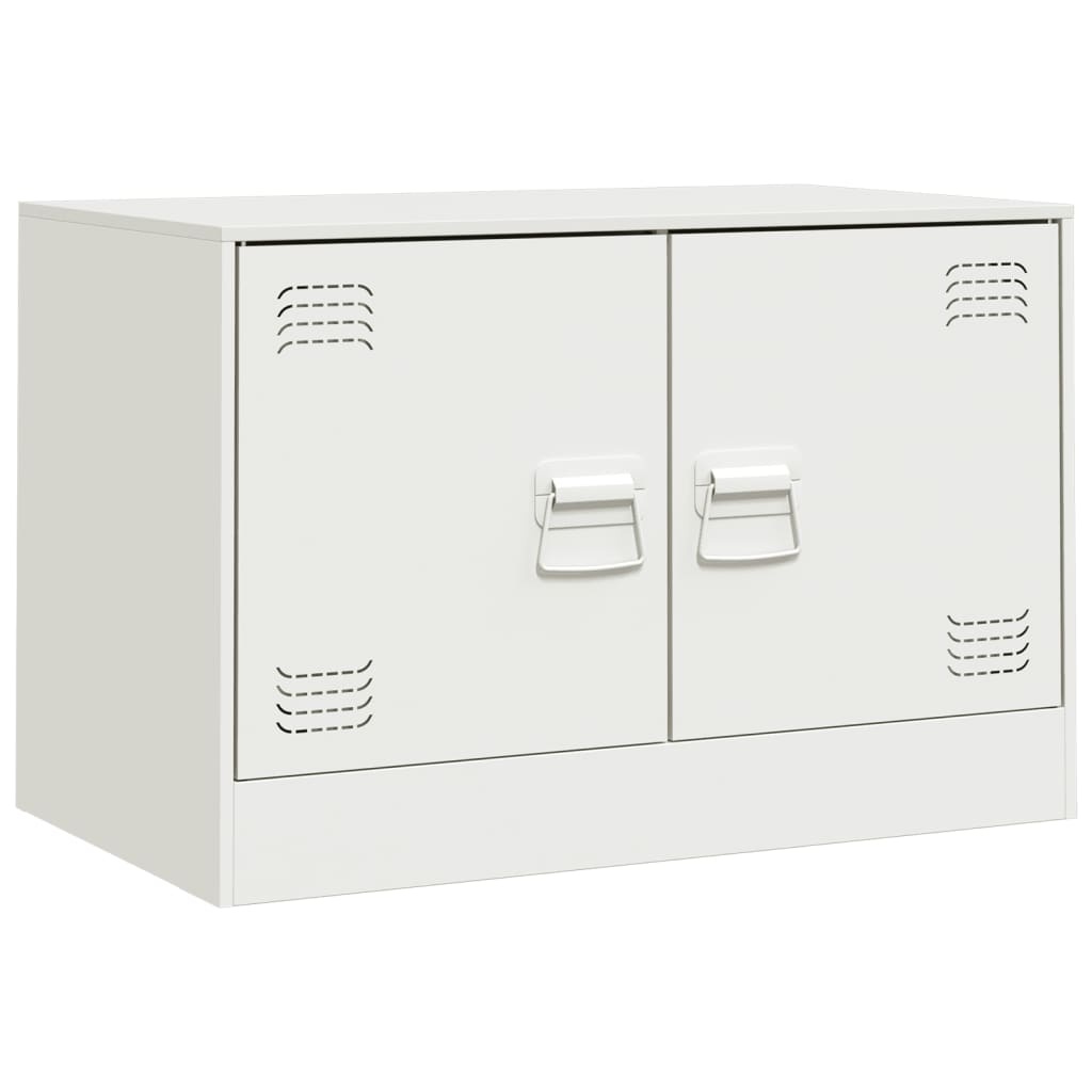 VidaXL Tv-meubel 67x39x44 cm staal wit