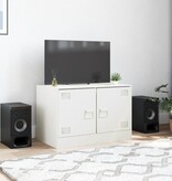 VidaXL Tv-meubel 67x39x44 cm staal wit