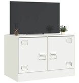 VidaXL Tv-meubel 67x39x44 cm staal wit