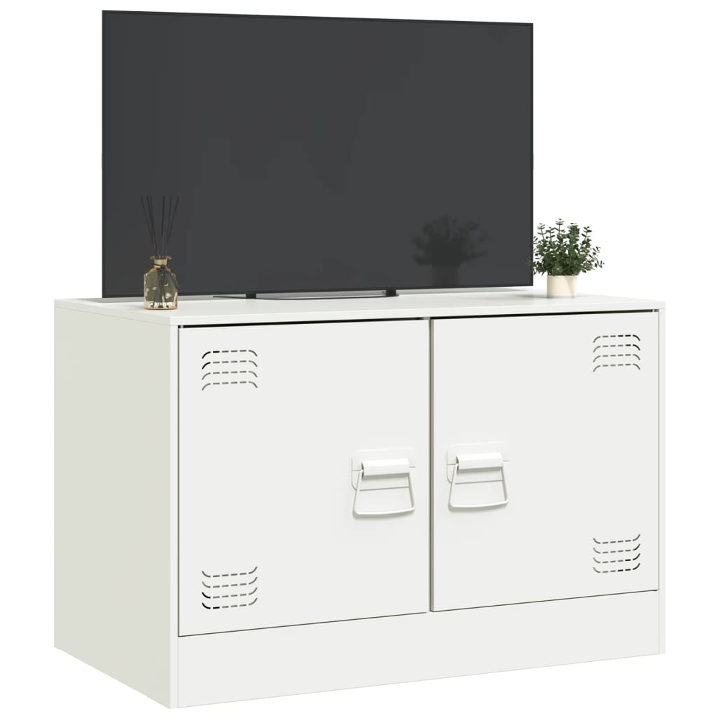 VidaXL Tv-meubel 67x39x44 cm staal wit