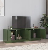 VidaXL Tv-meubelen 2 st 67x39x44 cm staal olijfgroen