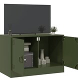 VidaXL Tv-meubel 67x39x44 cm staal olijfgroen